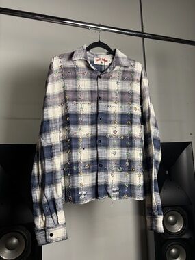 Vale Forever Sky Gems Flannel Long Sleeve Shirt